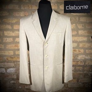 38R Claiborne Cotton Blend Blazer Jacket Sport Coat